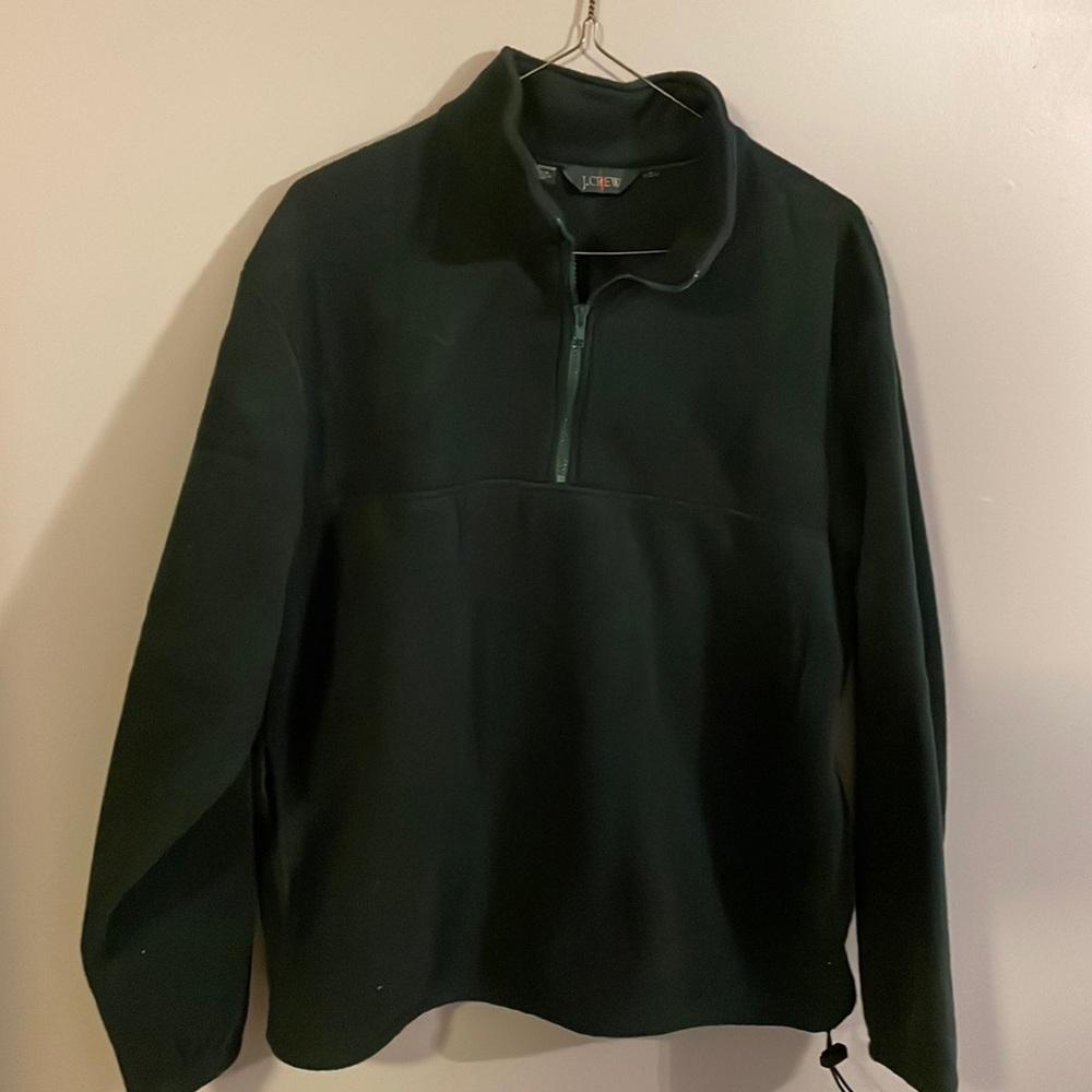 Men’s quarter zip fleece in hunter green. Men’s sz L. Like new
